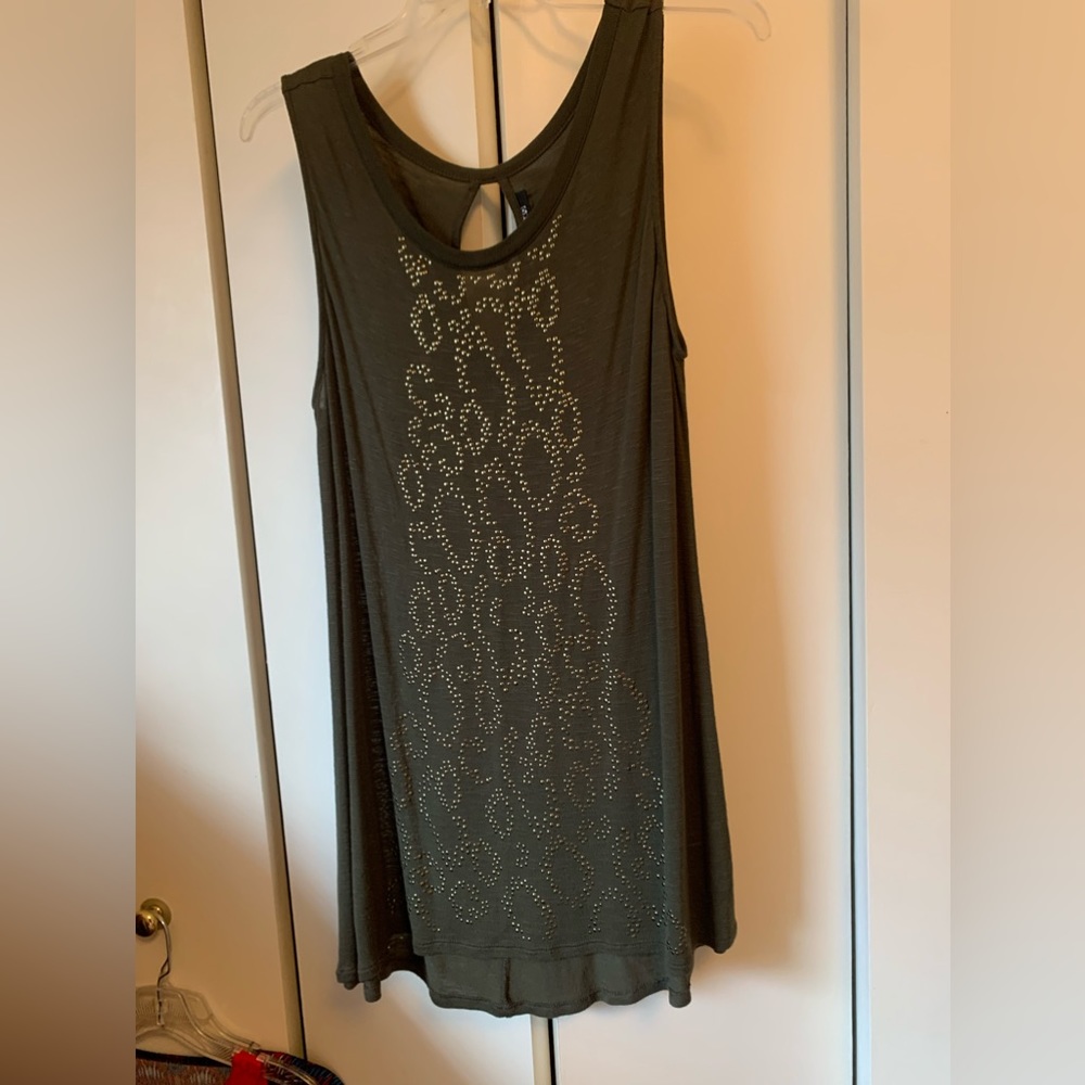 Apt 9 Embellished Top Extra Long Top